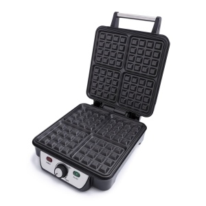 Fier de vafe ADLER Camry, putere maxima de 1500 W, control reglabil al temperaturii, 4 vafe, negru - Img 6
