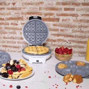 Fier de vafe Cecotec Fun Gofrestone.RockStone Acoperire antiaderenta, 3 farfurii interschimbabile (vafe, saloane, briose) Poate fi spalat in masina de spalat vase, 700 W. - Img 2