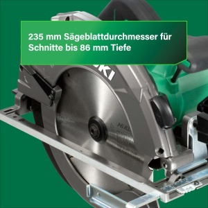 Fierastrau circular HiKOKI C9U3, 2000 W, 235 mm, cu maner ergonomic - Img 6