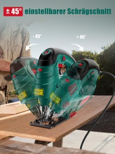 Fierastrau pendular HYCHIKA 800W Laser 7 viteze variabile 6 lame incluse - Img 3