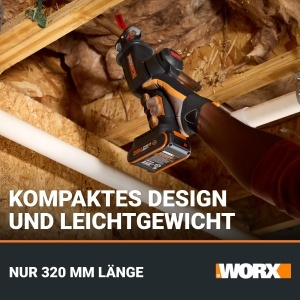 Fierastrau sabie WORX WX5019 20V Motor fara perii Compact si usor - Img 5