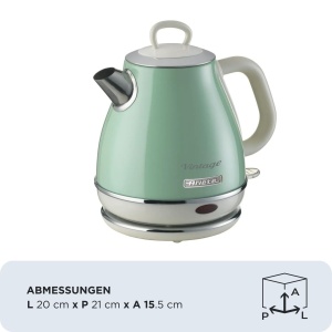 Fierbator Ariete Vintage 2868, 1 L, 1630W, Inox, Verde - Img 2