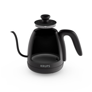 Fierbator cu gooseneck Krups BW9238, 1L, digital, negru mat