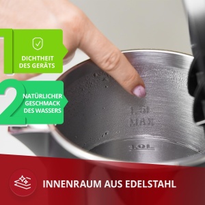 Fierbator de apa MCZ-120C, 1.5L, 2200W, Negru - Img 4