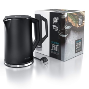Fierbator electric Arendo Elegant, 1.5L, 2200W, temperatura reglabila, negru - Img 6