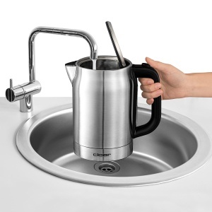 Fierbator electric Cloer 4459, 1.7 L, 2200 W, Inox, LED, Functie mentinere cald - Img 4
