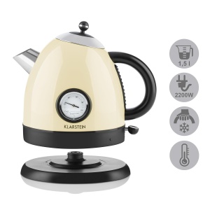 Fierbator electric Klarstein Aquavita 15L termometru analog crem 2200W - Img 5