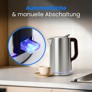 Fierbator electric ProfiCook PC WKS 1321, 1.7L, 2200W, inox - Img 7