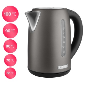 Fierbator electric Sencor SWK 7708BK, 1,7 l, putere 2150 W, otel inoxidabil, temperatura variabila - Img 6