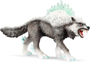 Figurina de colectie Schleich Eldrador Schneewolf 42452, 5 x 15 x 9 cm, detalii realiste