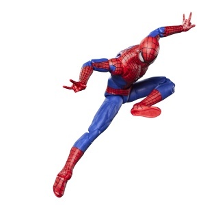 Figurina de colectie Spider-Man Marvel Legends, 15 cm, design premium, 2 maini interschimbabile