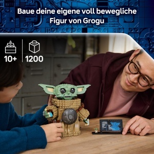 Figurina LEGO Star Wars Grogu 75446, 1200 piese, cu detalii autentice - Img 3