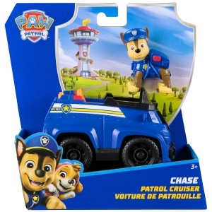 Figurina PAW Patrol Chase cu Vehicul Politie Model 2025 Reciclabil Roti Functionale - Img 2