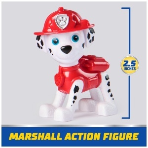 Figurina PAW Patrol Marshall cu Vehicul de Pompieri 7 cm Plastic Reciclat - Img 8