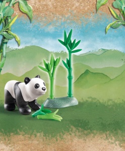 Figurina PLAYMOBIL WILTOPIA 71072 Panda Junior din materiale sustenabile, cu accesorii incluse - Img 2