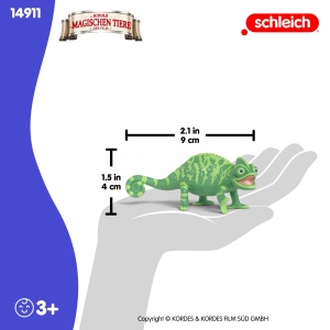 Figurina Schleich Caspar 14911 10 x 5 x 6 cm Chamaleon stralucitor - Img 6