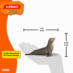 Figurina Seelowe Schleich 14933, 11 x 10 x 7 cm, Detalii Realiste - Img 5