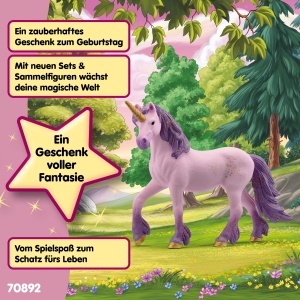 Figurina Unicorn Stuta Seraphina Schleich BAYALA, 15 x 5 x 11 cm, cu horn auriu - Img 6