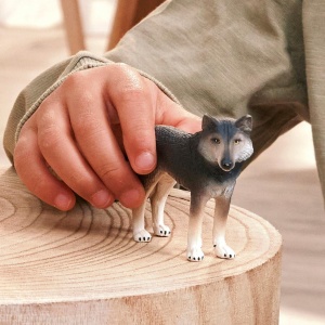 Figurina Wolf American 14991 Schleich, 9 x 2 x 6 cm, Detalii Realiste - Img 2
