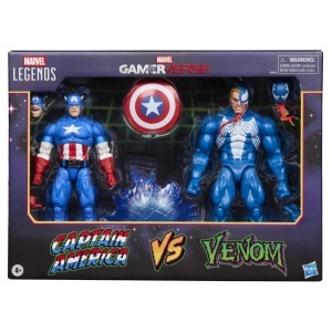 Figurine de Actiune Marvel Legends Captain America si Venom, 15 cm, Albastru - Img 2
