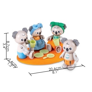 Figurine Hape Green Planet Explorers Elefantenfamilie Set 4 Elefanti Materiale Ecologice - Img 5