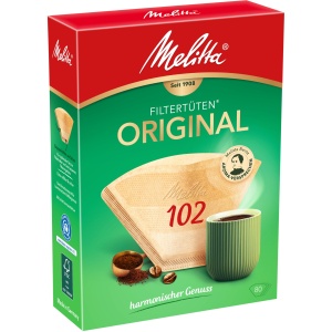Filtre cafea Melitta 102 naturbraun, 80 bucati, reusita aromatica