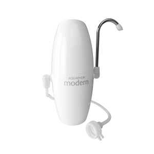Filtru de apa Aquaphor Modern, 2 cartuse, tehnologie Aqualen, alb