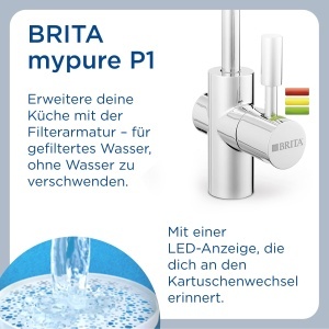 Filtru de apa BRITA mypure P1 cu cartus P1000, 1200 litri, 3 setari - Img 2