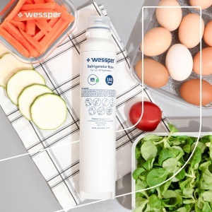 Filtru de apa Wessper pentru frigider, filtru de apa de schimb Ultra Clarity Pro 11032518, 11025825, compatibil cu frigider Bosch, Gaggenau, Neff si Siemens - 2 bucati - Img 6