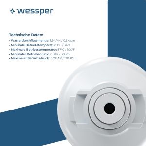Filtru de apa Wessper pentru frigider Panasonic, compatibil cu CNRBH-125950, CNRAH-257760, 2 bucati - Img 3