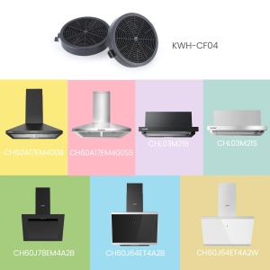 Filtru de carbon COMFEE CF04, 2 bucati, pentru hote, absorbtie fum si miros - Img 2