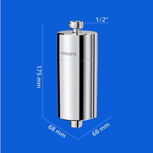 Filtru de dus Philips AWP175 cu 1 cartus de schimb, capacitate 50.000 L, crom - Img 6