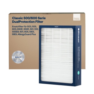 Filtru de inlocuire Blueair Classic 500600, dual protection, 3 bucati