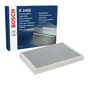 Filtru de interior Bosch R2405 cu activ carbon, 1 bucata, dimensiuni 272x196x32 mm