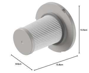 Filtru EPA Rowenta ZR009005 pentru aspirator X-Force Flex 8.60, eficienta 99.99, albgri, set 2 bucati - Img 5