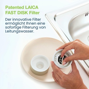 Filtru Rapid Laica Fast Disk pentru Sticla, Activ Carbon, 6 Bucati - Img 4