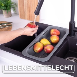 Filtru Vileda pentru chiuveta extensibil 34-48cm - Filtru practic pentru chiuveta - Reglabil pentru chiuvete de diferite dimensiuni - Filtru de chiuve - Img 4