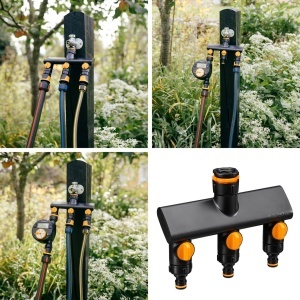 Fiskars Ventil 3 Cai 1070578 OnOff Compatibil Universal NegruPortocaliu - Img 2