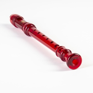 Flaut soprano Yamaha YRS 20BR, culoare translucida rosie, design Baroque - Img 5