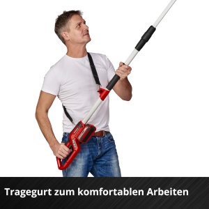Foarfeca cu acumulator Einhell GC-LC 18/20 Li T-Solo Power X-Change (Li-Ion, 18 V, lungime bara 20 cm, cap motor cu inclinare de 30deg, tija de extensie, angrenaj metalic, fara baterie si incarcator) - Img 8