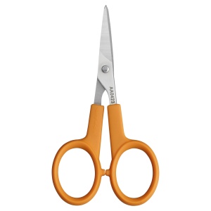 Foarfeca de bricolaj Fiskars 98087097J, 10,2 cm, otel, portocalie