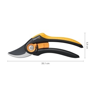 Foarfeca de gradina Fiskars Plus SmartFit P541, 20,1 cm, NegruPortocaliu, Lame din otel inoxidabil - Img 2