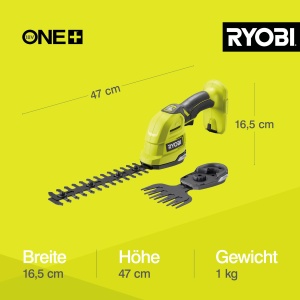 Foarfeca electrica Ryobi RY18GSA-0, 18 V, lama 12 cm, lama pentru arbusti 20 cm - Img 8