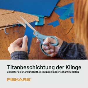 Foarfeca Fiskars SoftGrip Titan, 20,3 cm, 3 culori, pentru birou si craft - Img 3