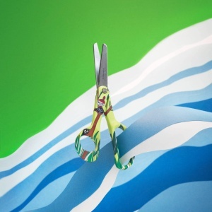 Foarfeca pentru copii Fiskars X Moomin, 13 cm, pentru stangaci, design Mumin - Img 4