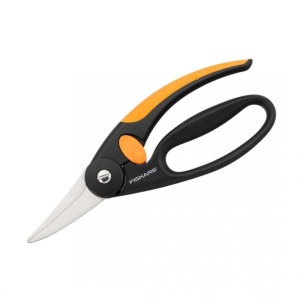 Foarfeca universala Fiskars Elegance P45 22 cm NegruPortocaliu