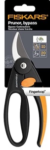 Foarfece de taiere Fiskars Bypass pentru ramuri si crengute proaspete, cu acoperire antiaderenta, lame din otel de inalta calitate, lungime: 20 cm, negru/portocaliu, eleganta, P44, 1001534 - Img 9