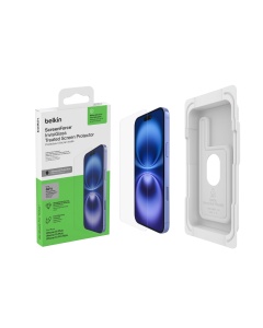 Folie de protectie Belkin InvisiGlass pentru iPhone 16 Plus, 0.29mm, antistatica - Img 2