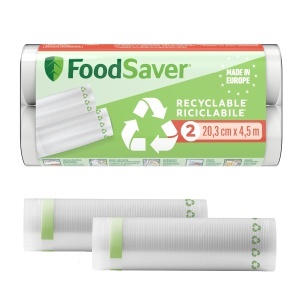 FoodSaver Vakuumierrollen Pungi Vidat Reutilizabile si Recilabile 20cm x 45m BPA-Free