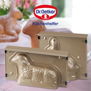 Forma de copt Dr. Oetker Lamm 900 ml, aurie, antiaderenta, 3D - Img 8